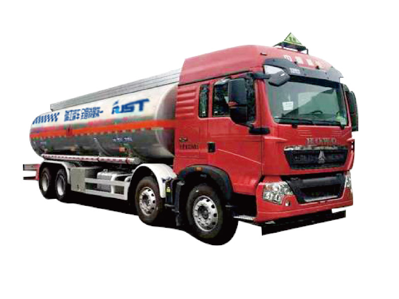 10-30m³Aluminum alloy fuel transport rigid tank truck--Howo Series